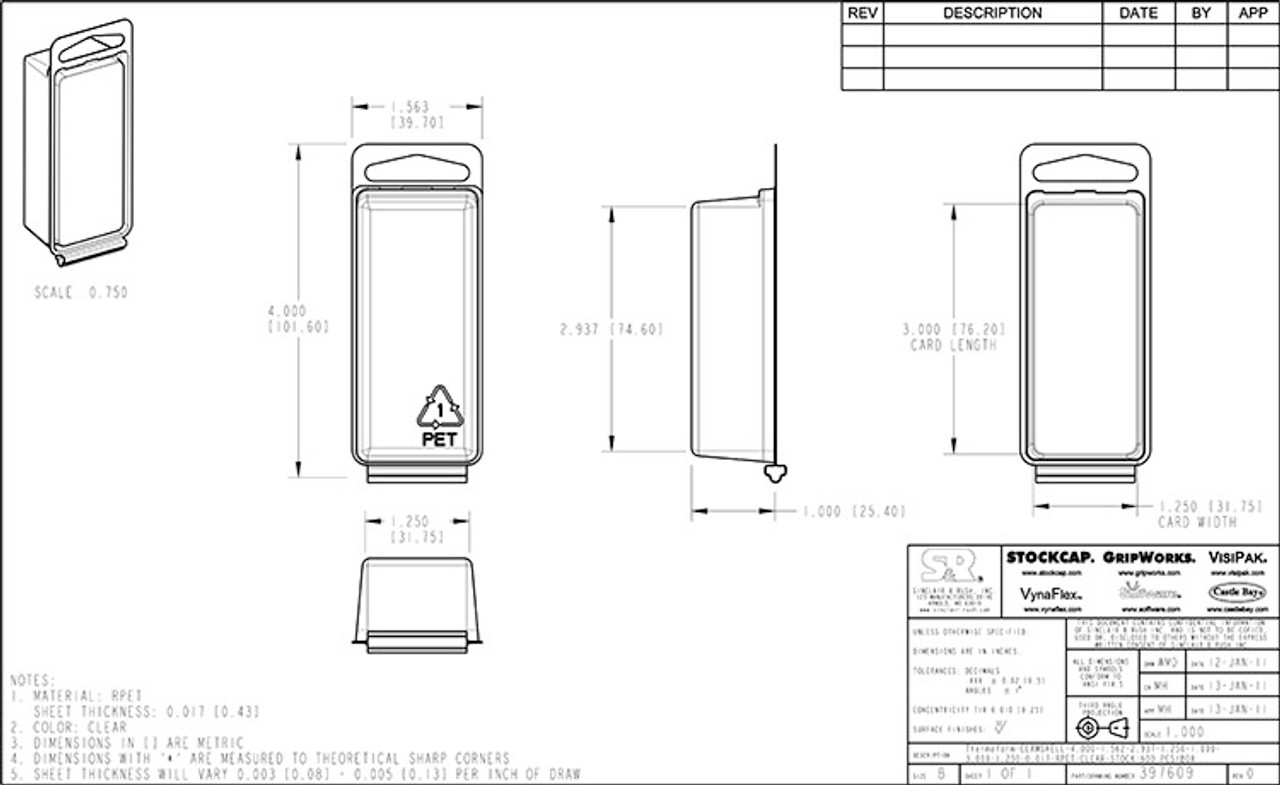 397609 - Stock Clamshell Packaging
